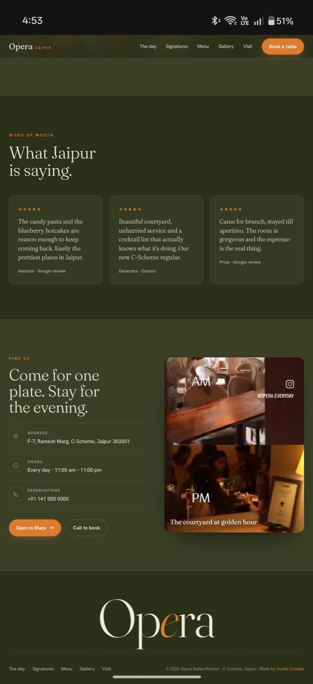 Opera — reviews section