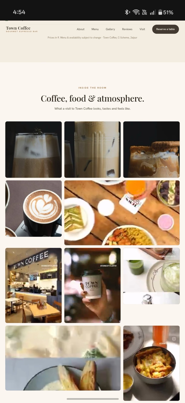 Town Coffee — coffee and atmosphere